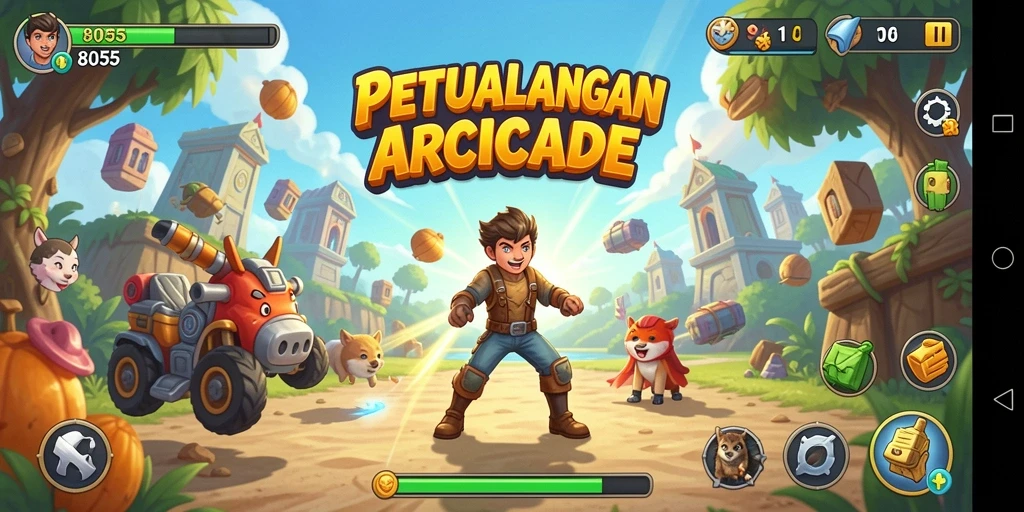 Gameplay seru dan penuh tantangan di 8055.