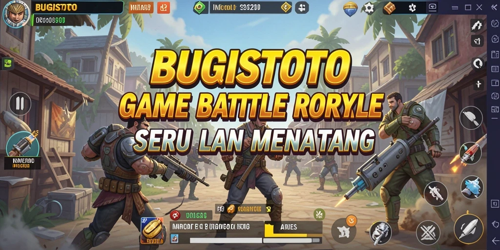 Gameplay intens BUGISTOTO dengan aksi pertempuran seru.