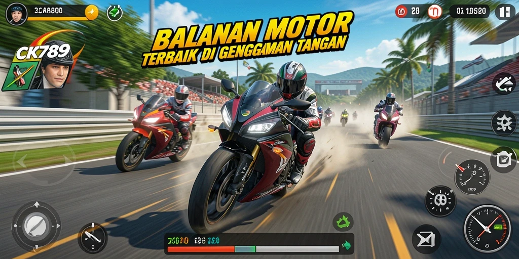 Pengalaman balapan motor yang seru dan menegangkan di CK789.