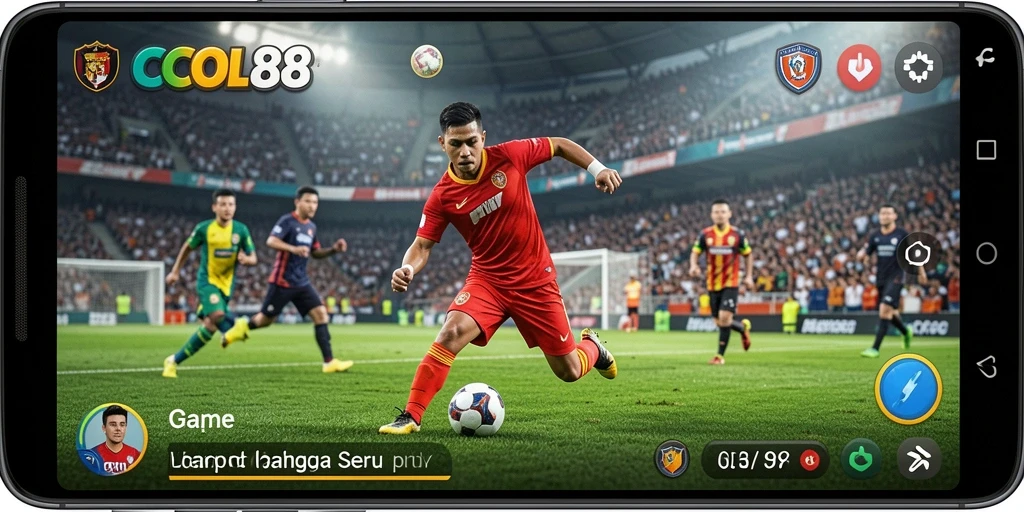 Screenshot COCOL88 menampilkan aksi gameplay olahraga yang mendebarkan.