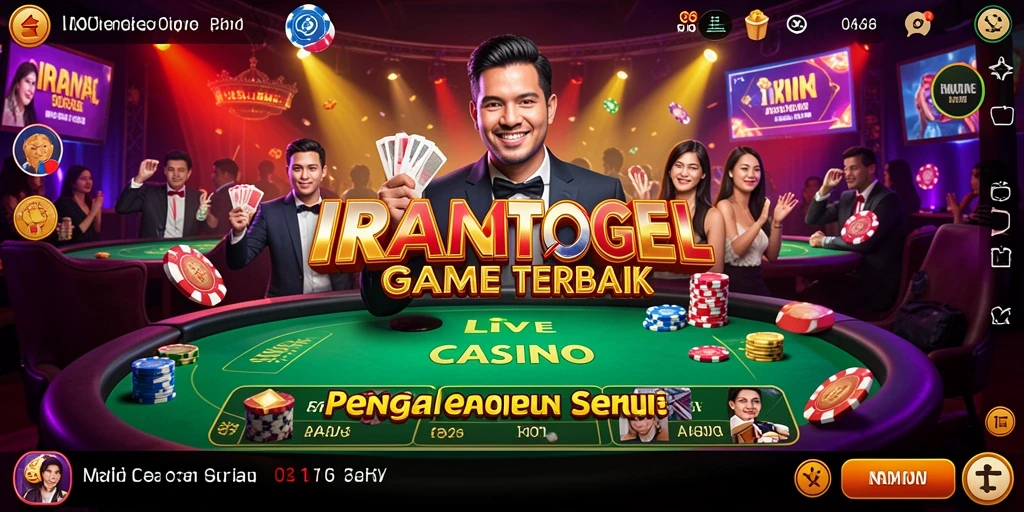 Tampilan gameplay Live Casino yang dinamis dan mengasyikkan di IRAMATOGEL.