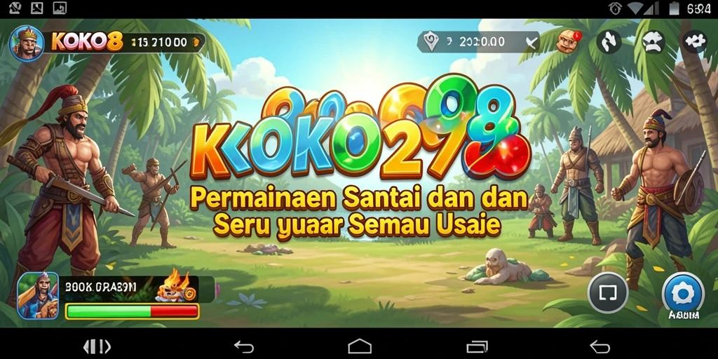Screenshot menampilkan gameplay KOKO288 yang seru dan penuh warna.
