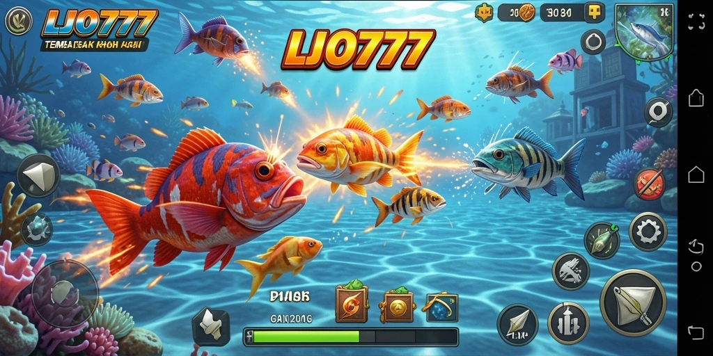 Gameplay seru menembak ikan dengan grafis mengesankan.