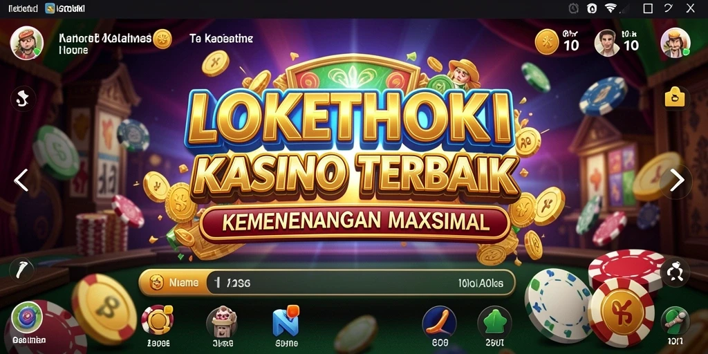 Screenshot gameplay LOKETHOKI menampilkan suasana kasino yang interaktif dan menghibur.