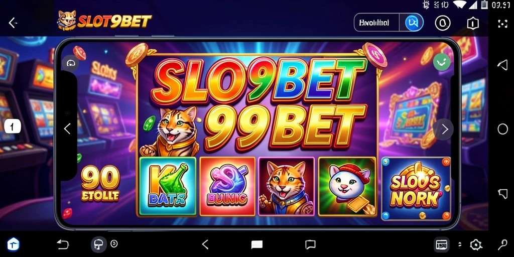 Screenshot utama SLOT99BET menampilkan gameplay slot yang menarik dan interaktif.