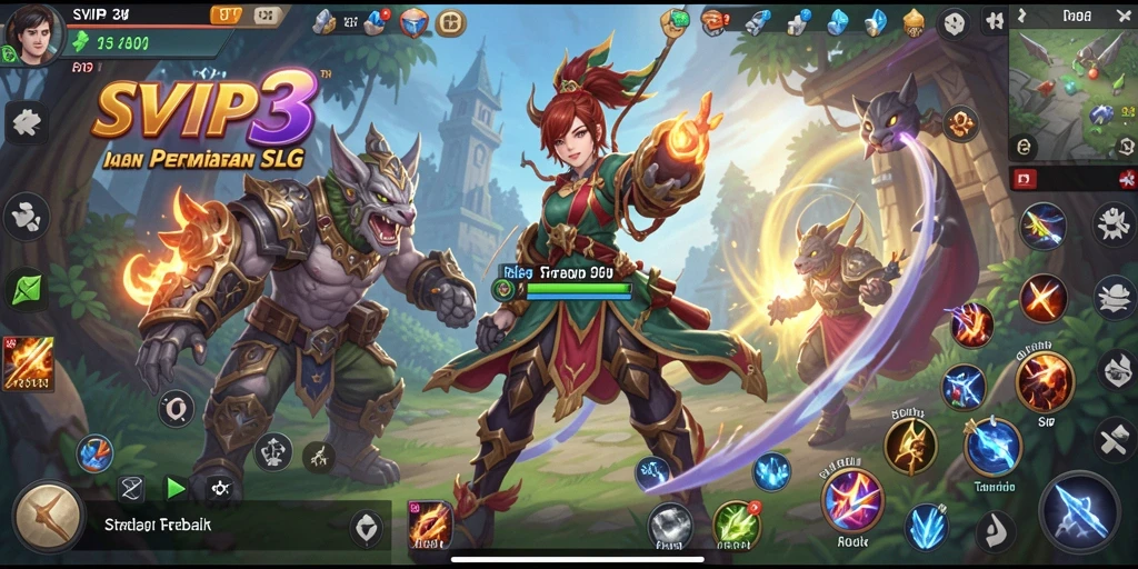 Tampilan gameplay SLG yang seru dan menarik di SVIP3.