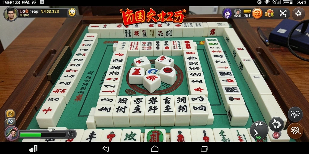 Screenshot gameplay memberikan suasana seru saat bermain Mahjong di TGER123.