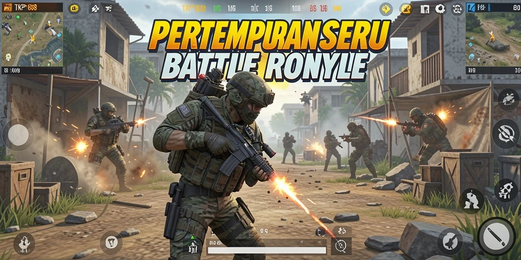 Gameplay seru di TKP188 dengan pertempuran ketat di arena Battle Royale.